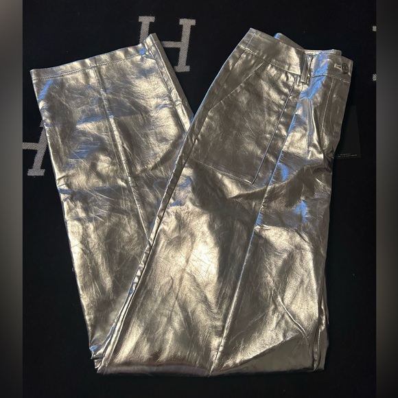 4th & reckless Zelda metallic trouser straight leg - Picture 6 of 16